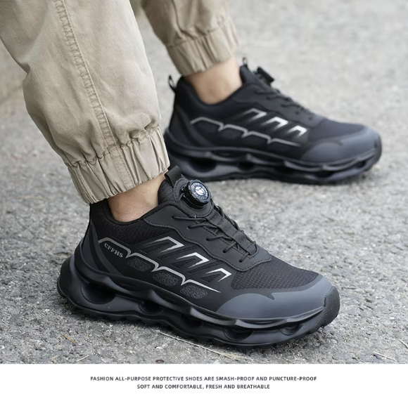 All-Terrain Safety Sneakers – Jet Black Stealth