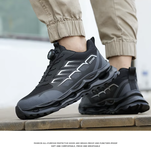 All-Terrain Safety Sneakers – Jet Black Stealth