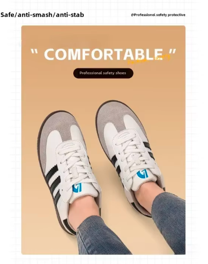 A SAFETY SAMBA Pro Women's Work Sneakers – Retro Style, Modern Protection