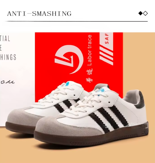 A SAFETY SAMBA Pro Women's Work Sneakers – Retro Style, Modern Protection