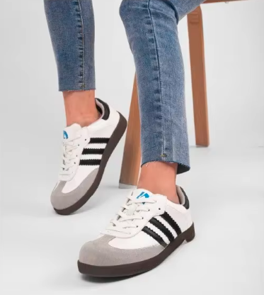 A SAFETY SAMBA Pro Women's Work Sneakers – Retro Style, Modern Protection